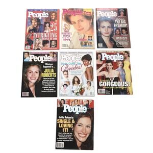 Vintage People Weekly Magazine Lot 90s Y2K Julia Roberts Fashion Celebs